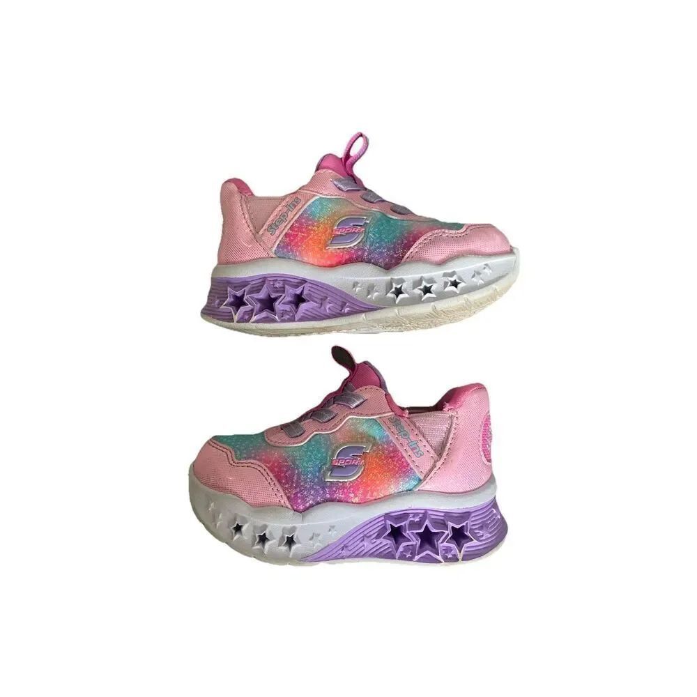 Skechers S Sport Light Up Step-in Sneakers -- Girls size 5 little girl
